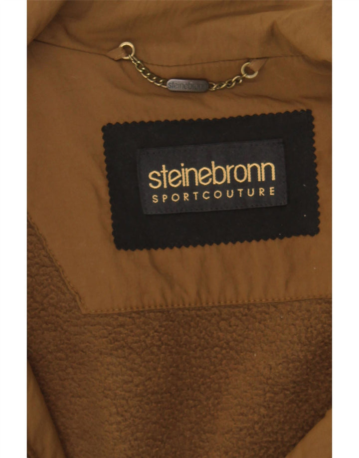 STEINEBRONN Mens Gilet UK 42 XL Brown Polyester Vintage Steinebronn and Second-Hand Steinebronn from Messina Hembry 