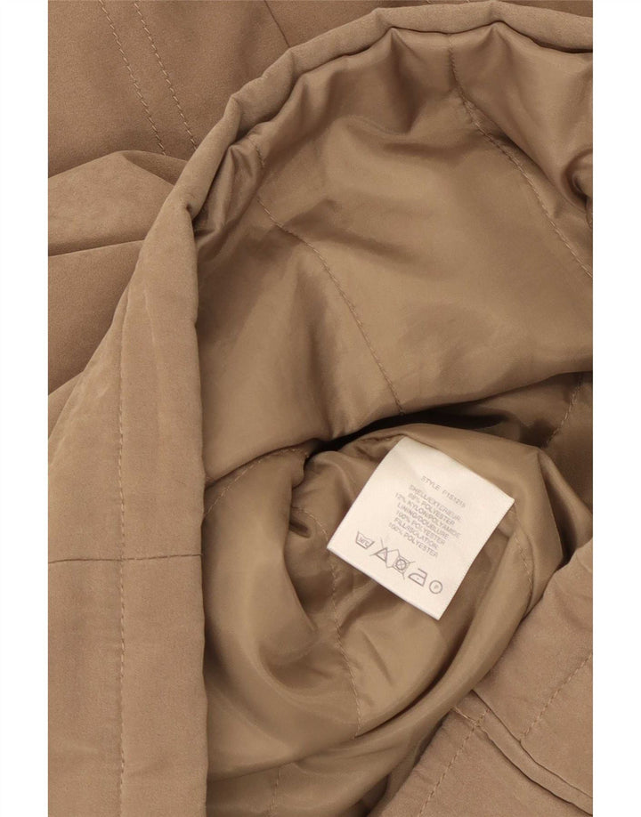 Jacques Vert Dame Oversized Overfrakke UK 10 Small Beige Polyester