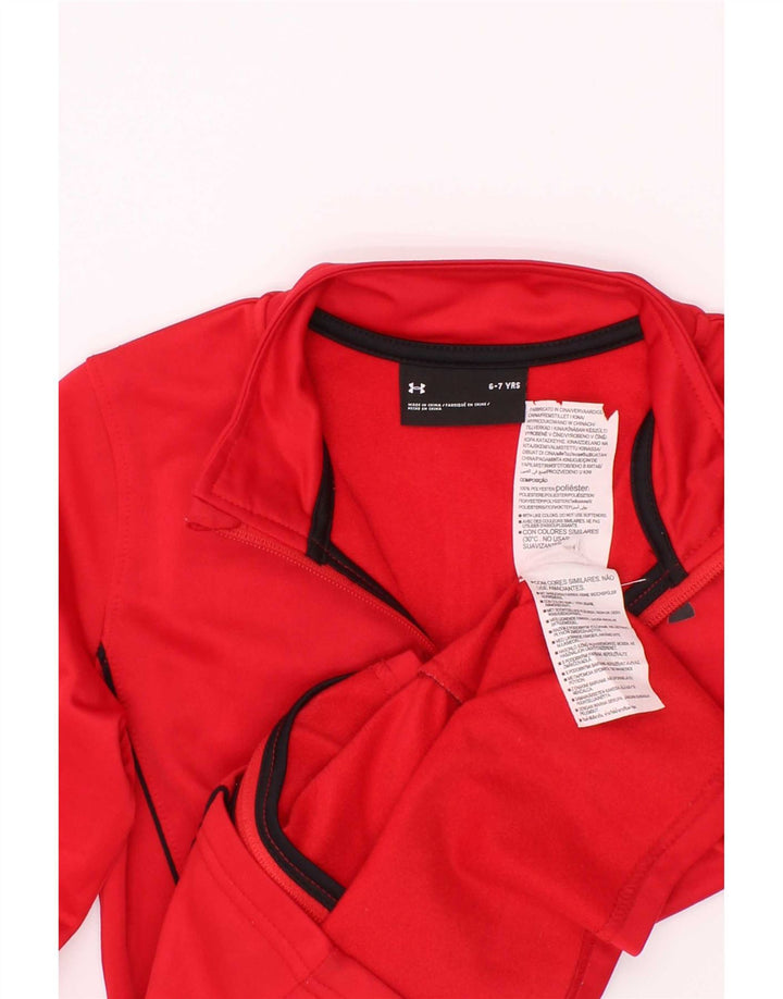 Under Armour drenge træningsdragt topjakke 6-7 år rød polyester