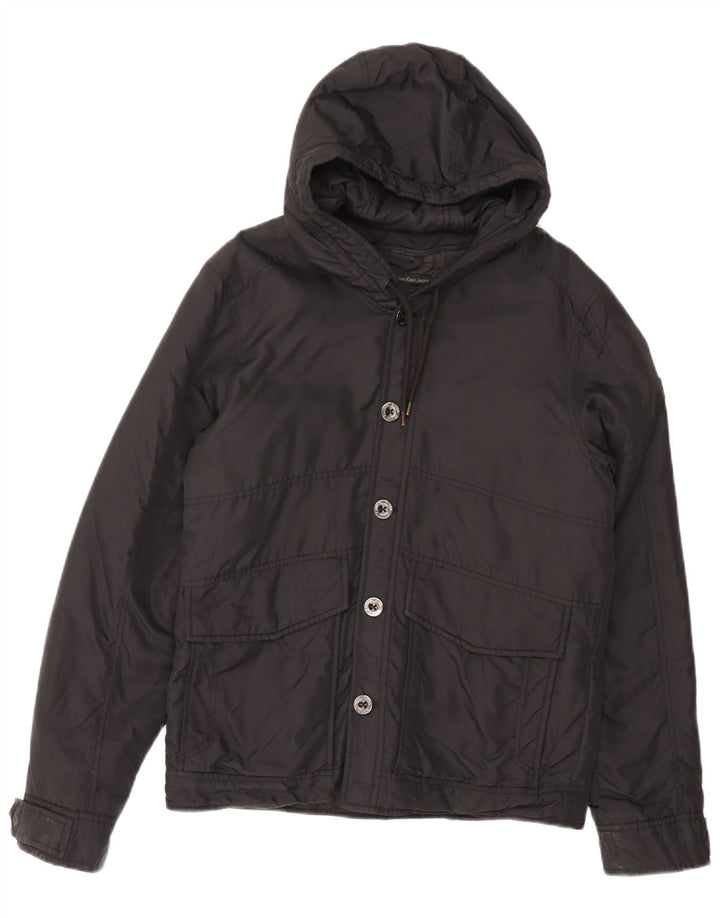 Calvin Klein Herre hættepolstret jakke UK 38 Medium Sort