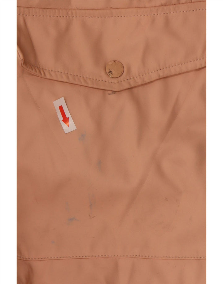 Zara Regnfrakke med hætte til kvinder UK 10 Small Pink Polyurethane
