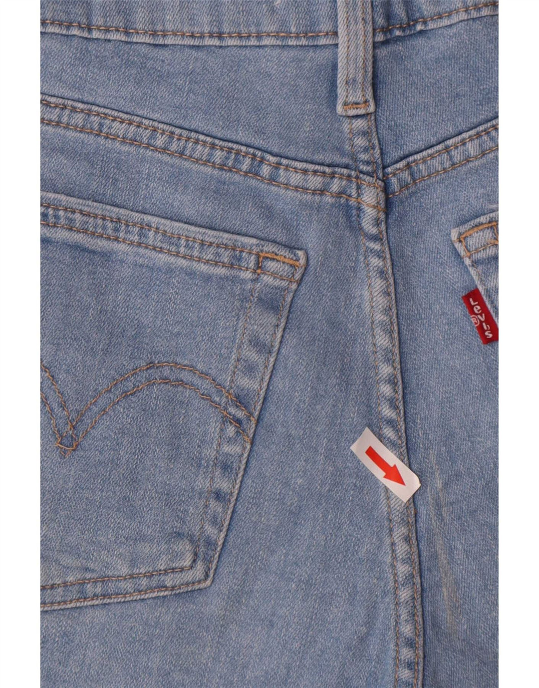 Levi's Womens Distressed Denim Shorts Små W26 blå bomuld