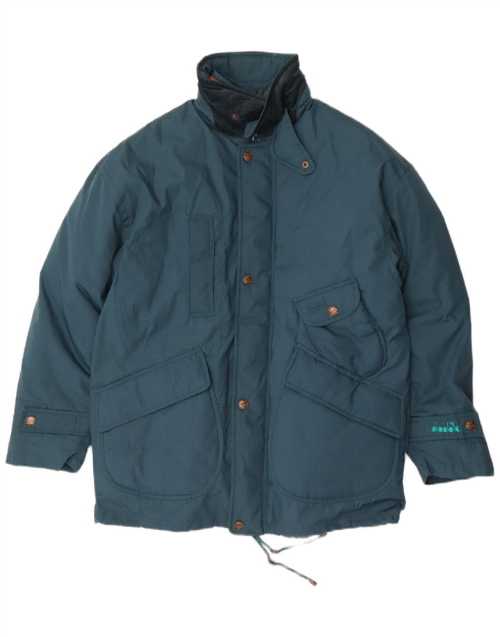 Diadora herre polstret jakke UK 38 Medium Green Polyester