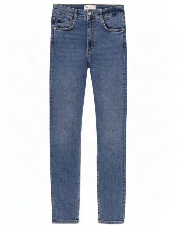 Zara Dame Skinny Jeans EU 36 XS W26 L28 Blå Bomuld