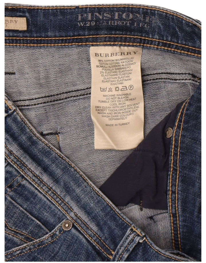 Burberry Dame BRIT Denim Shorts W29 Medium Blue Bomuld