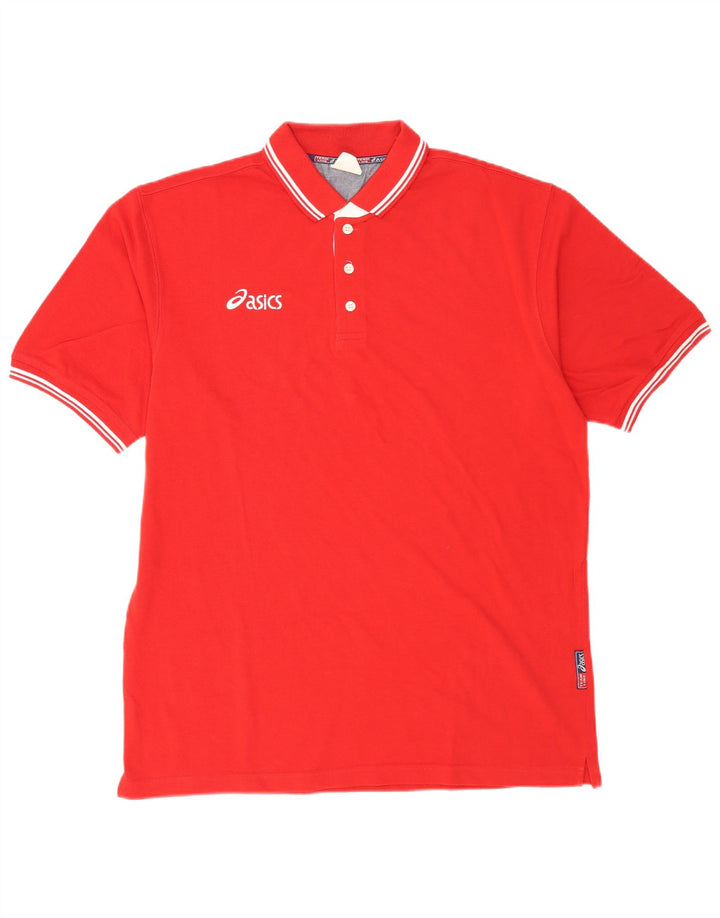 Asics herre poloshirt XL rød bomuld