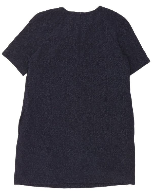 Hobbs Womens Shift Dress UK 16 Large Navy Blue Polyester