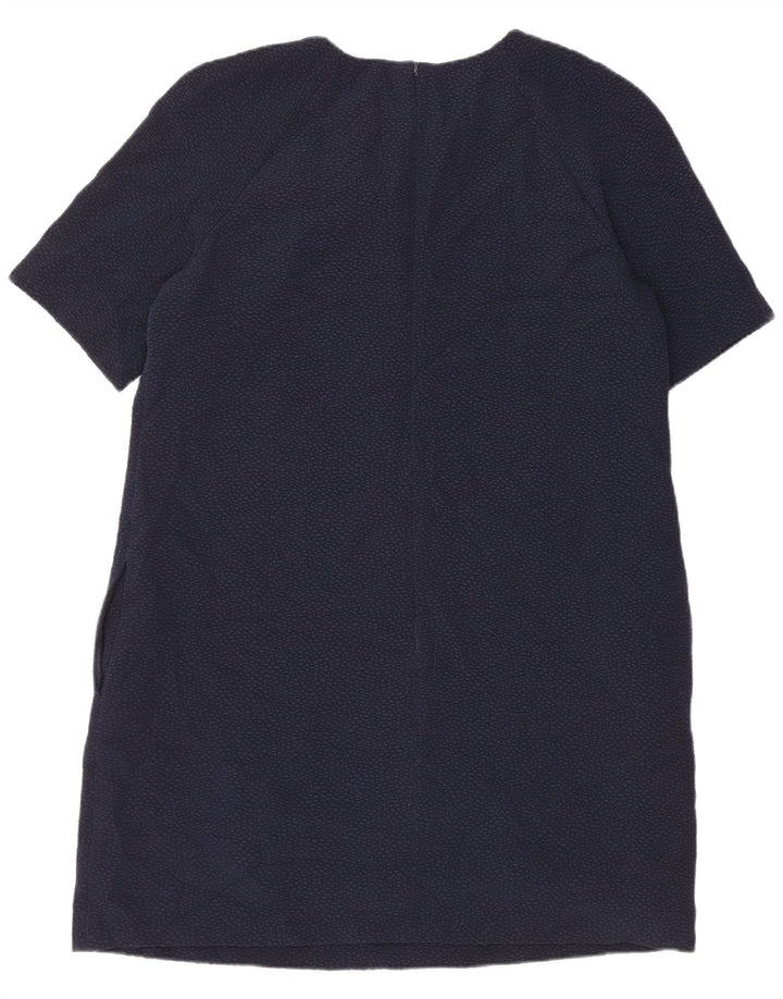 Hobbs Womens Shift Dress UK 16 Large Navy Blue Polyester