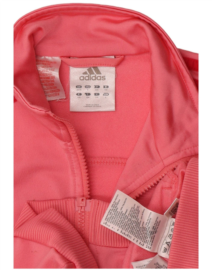 Adidas Pige Træningsdragt Topjakke 9-10 År Pink Polyester
