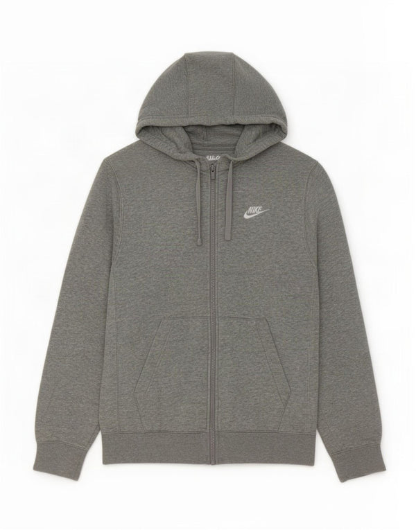 Nike Hættetrøje med lynlås til mænd XS Grå Flecked Bomuld