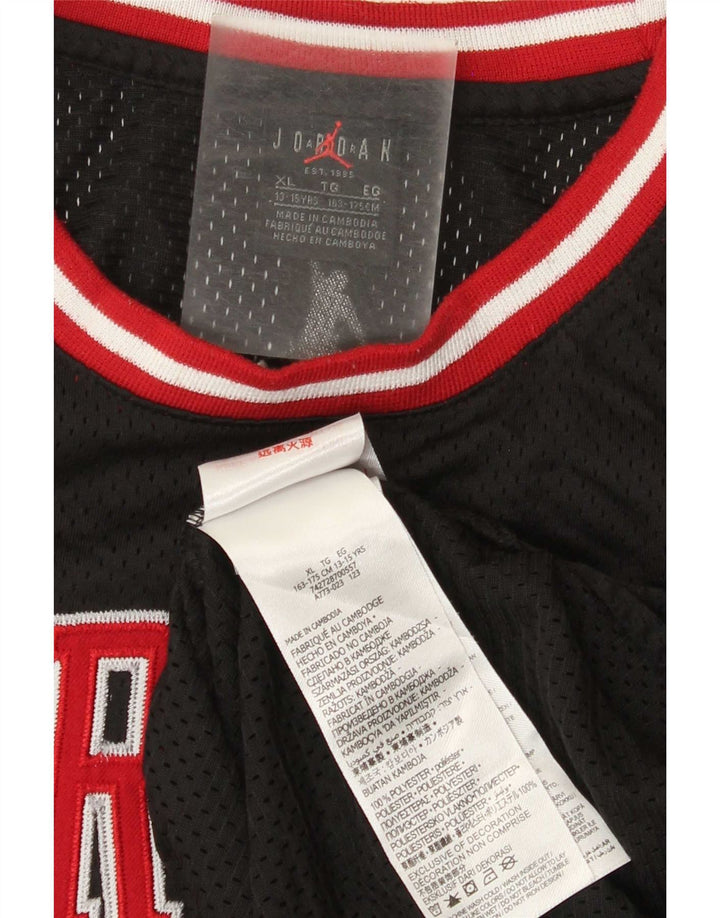 Jordan Boys Grafisk Vest Top 13-14 år XL Sort Polyester