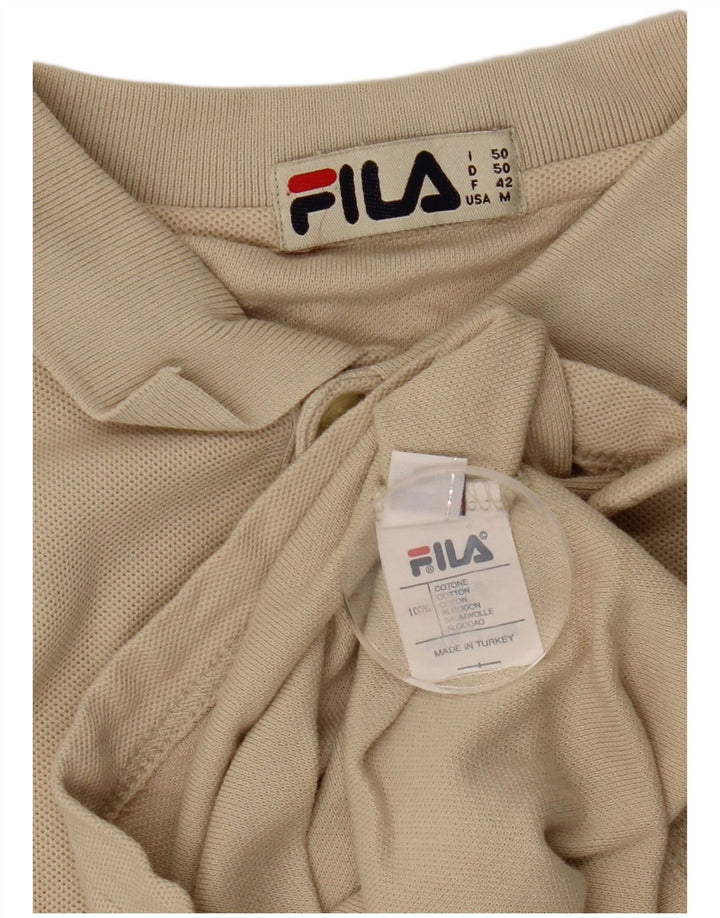 FILA Poloshirt til mænd Medium Beige Bomuld