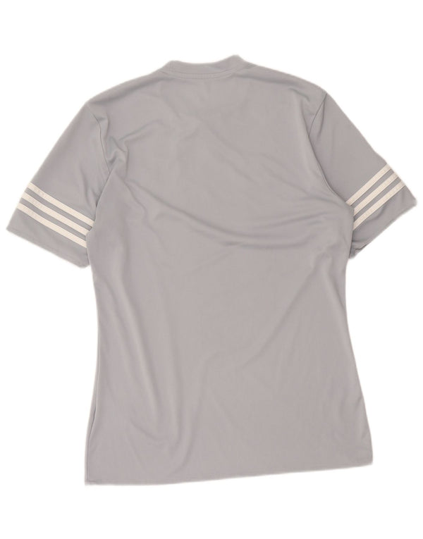 Adidas Herre Climalite T-Shirt Top Medium Grå Polyester