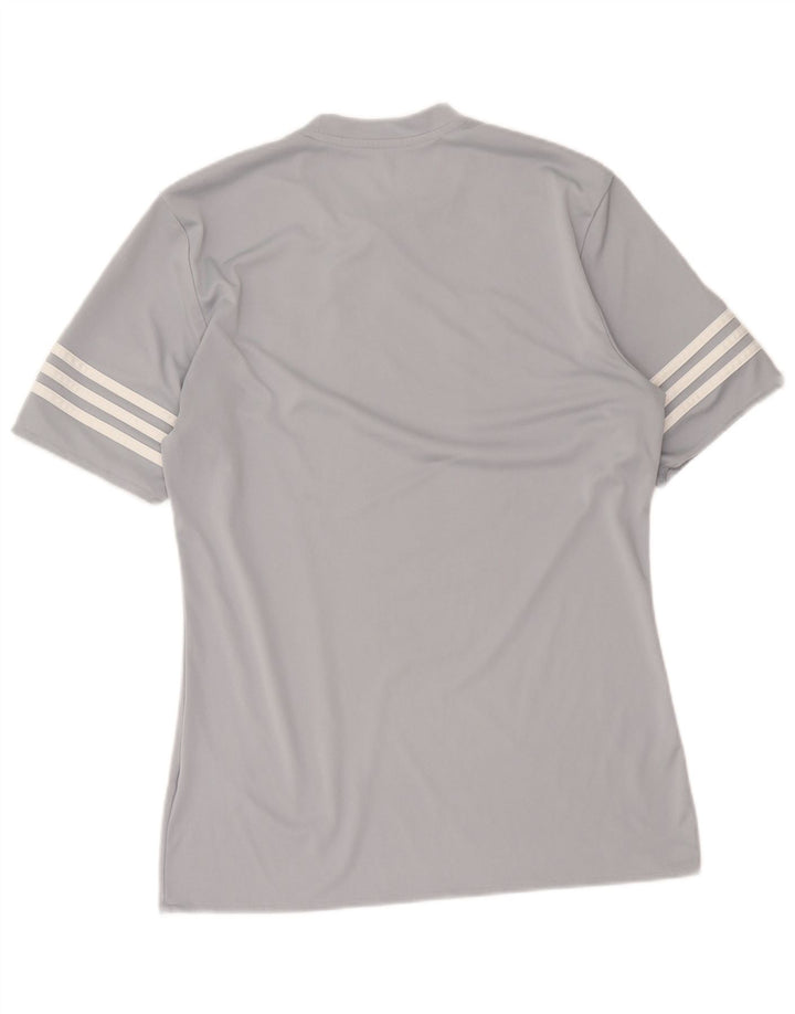 Adidas Herre Climalite T-Shirt Top Medium Grå Polyester