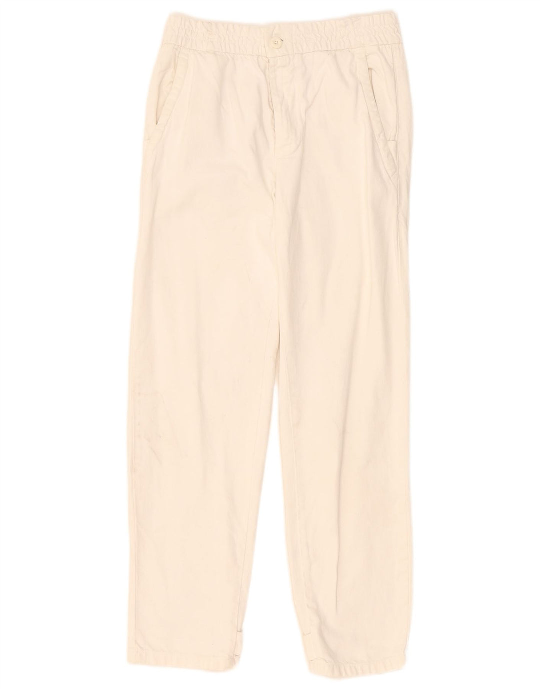 Zara Straight Chino Bukser Small W30 L29 Off White