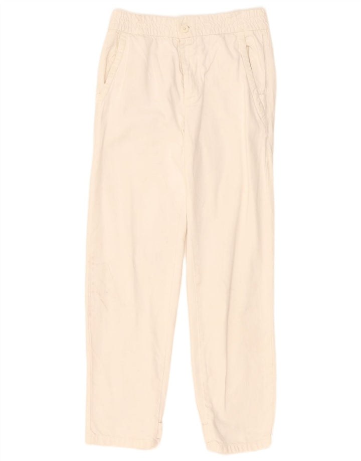 Zara Straight Chino Bukser Small W30 L29 Off White