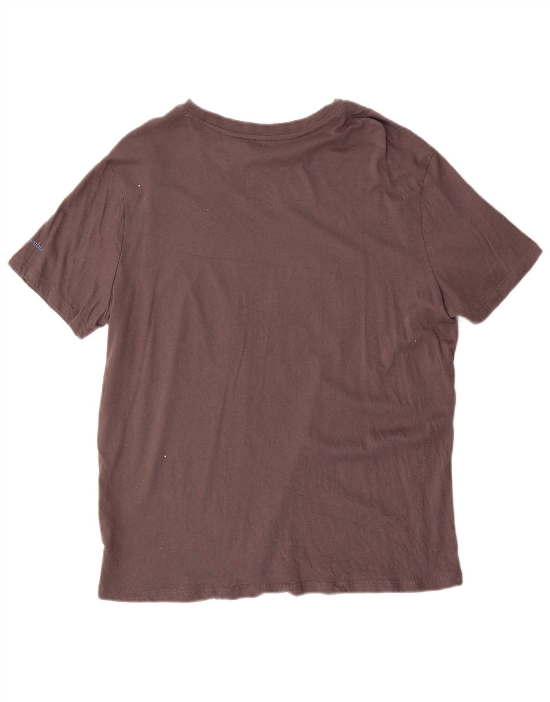 Columbia Womens Grafisk T-Shirt Top UK 14 Medium Grey Bomuld