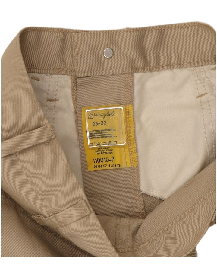WRANGLER Dame Bootcut Casual Bukser W26 L32 Beige Bomuld