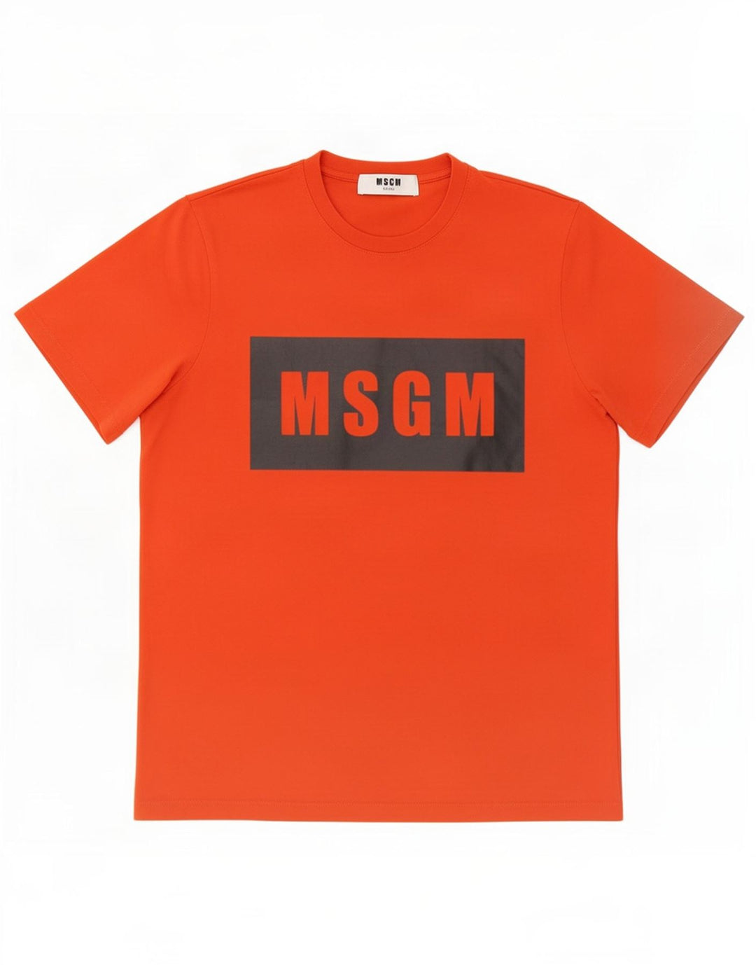 MSGM Grafisk T-shirt til mænd, lille rød bomuld