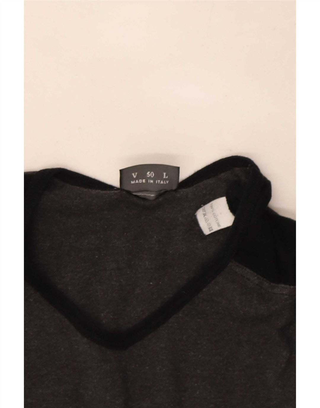 Roccobarocco Herre T-Shirt Top Stor Grå Colourblock Bomuld