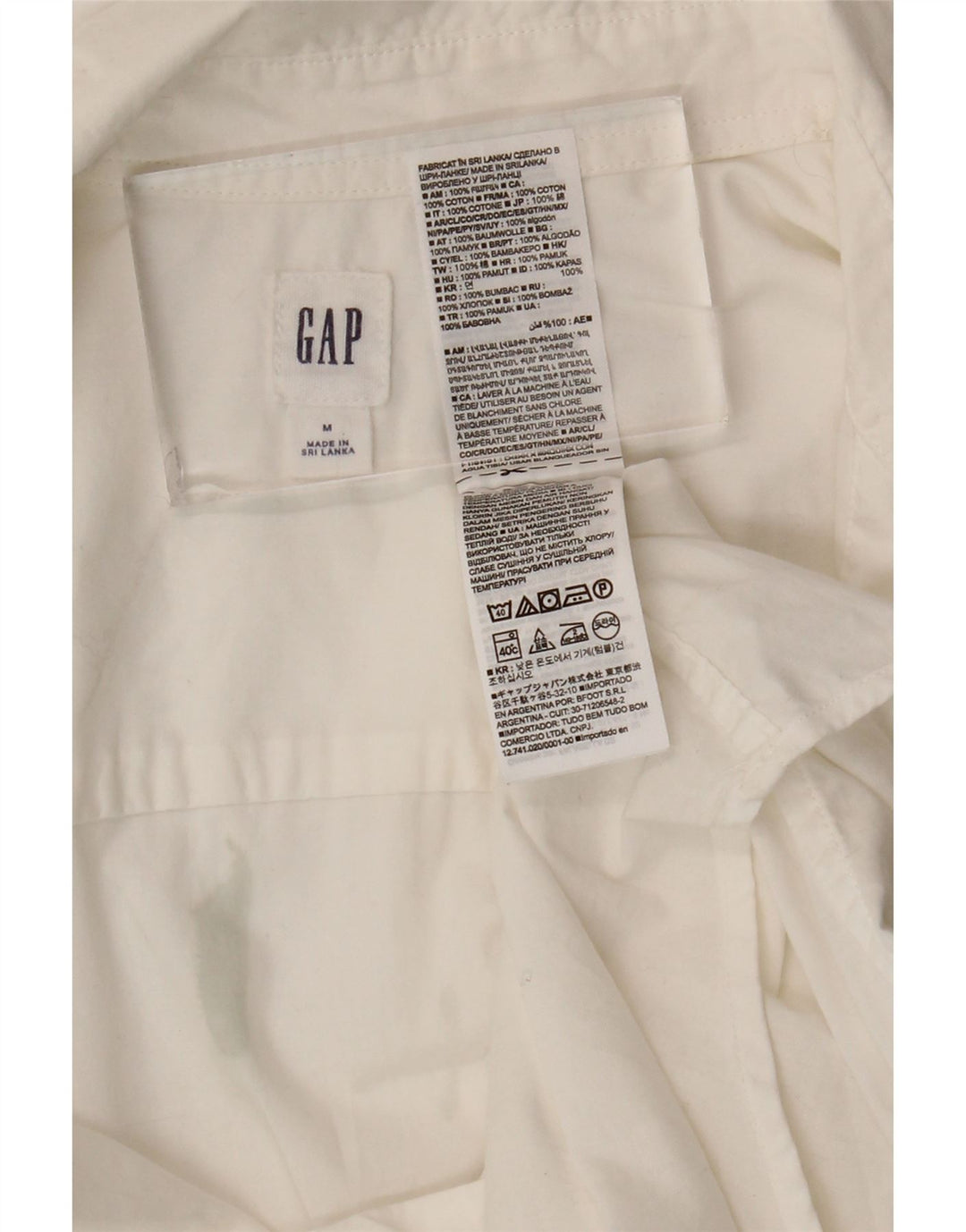 Gap Dameskjorte UK 14 Medium White