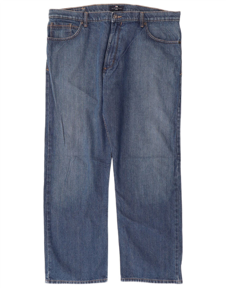 Marks & Spencer Herre Blue Harbor Straight Jeans W40 L29 Blå Bomuld