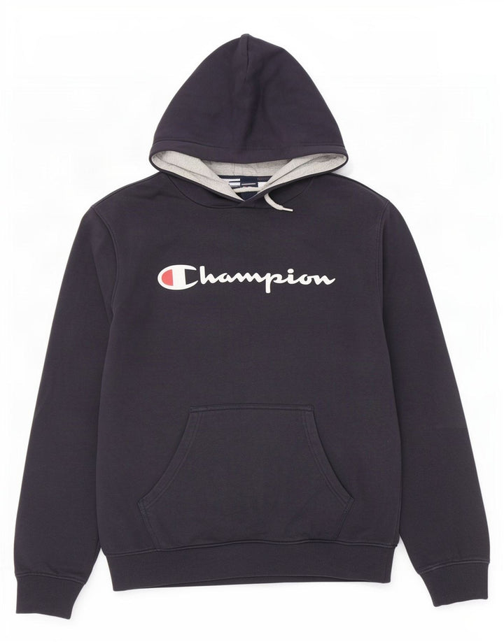 Champion Herre grafisk hættetrøje Jumper Medium marineblå bomuld