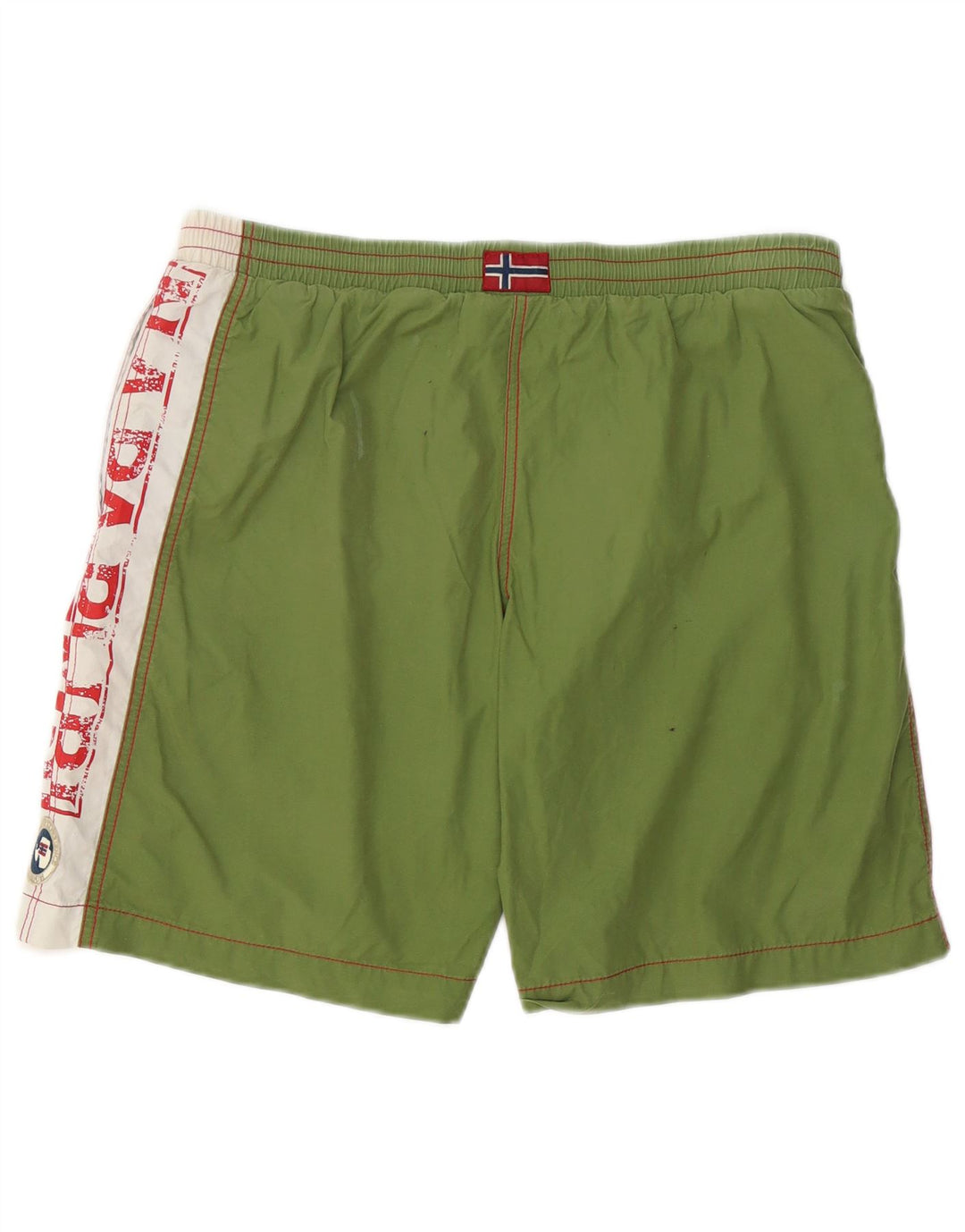 Napapijri Herre grafiske badeshorts store grønne Colourblock Polyester