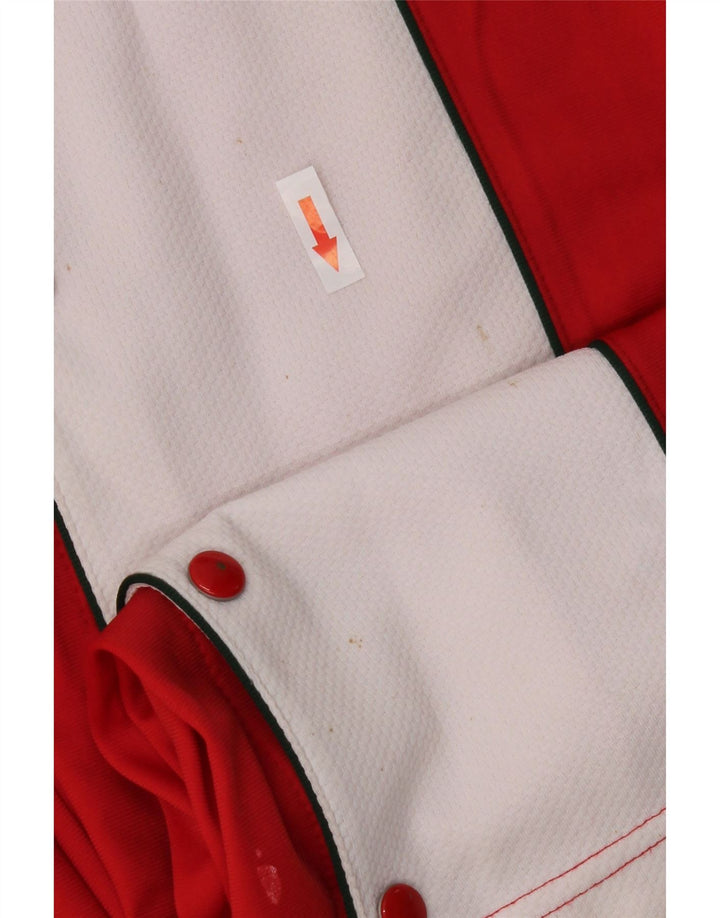 Vintage træningsdragt bukser til kvinder IT 40 Small Red Colourblock Polyester