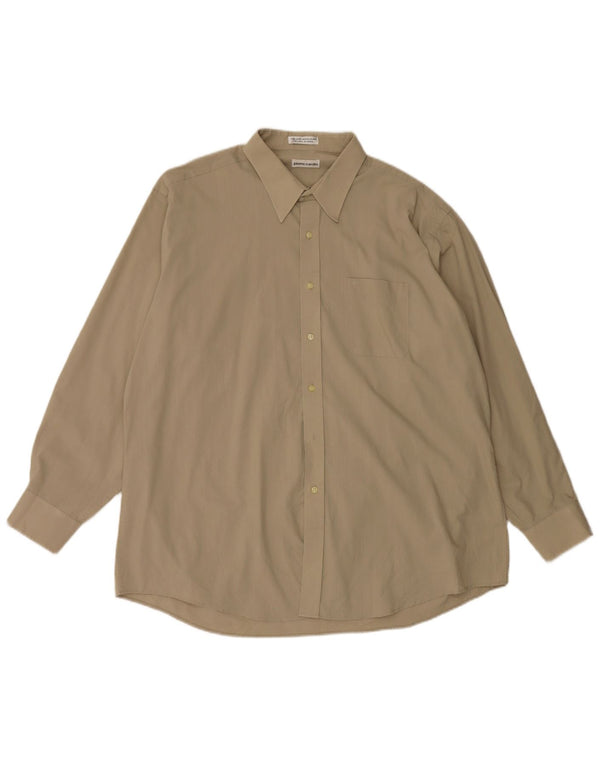 Pierre Cardin Herreskjorte str. 18 XL Beige Bomuld