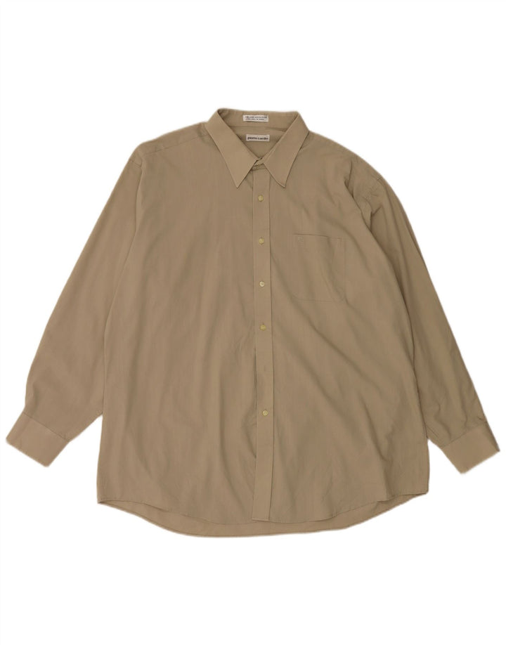 Pierre Cardin Herreskjorte str. 18 XL Beige Bomuld