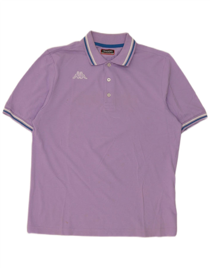 Kappa herre poloshirt Medium lilla bomuld