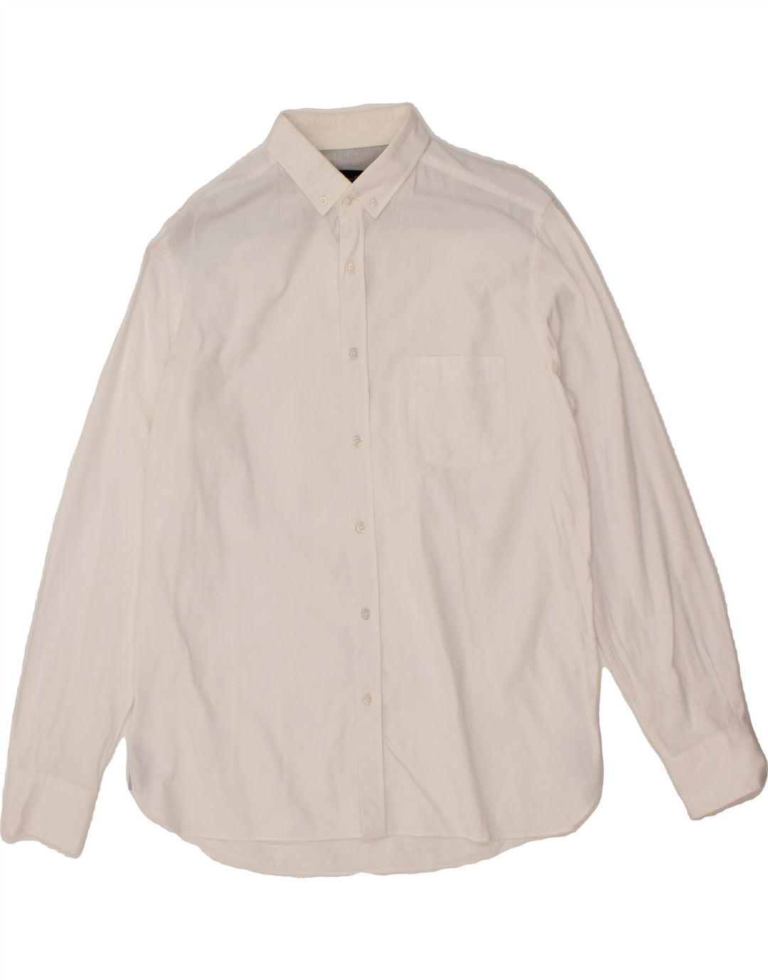 MASSIMO DUTTI Mens Shirt Large White Vintage Massimo Dutti and Second-Hand Massimo Dutti from Messina Hembry 