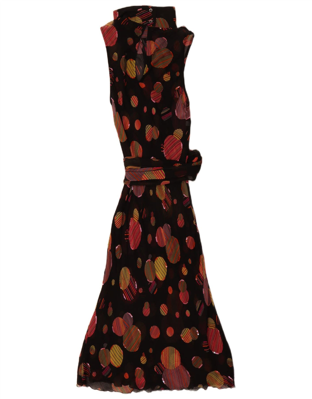 Lazzari ærmeløs maxikjole til kvinder IT 44 Medium Black Polka Dot