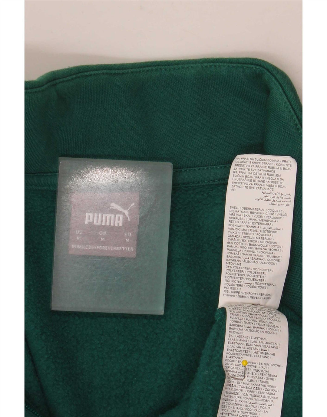 Puma Herre grafisk træningsdragt Topjakke Medium Grøn Colourblock Bomuld
