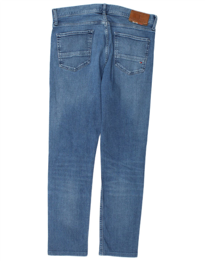 Tommy Hilfiger Herre Bleecker Slim Jeans W34 L30 Blå Bomuld