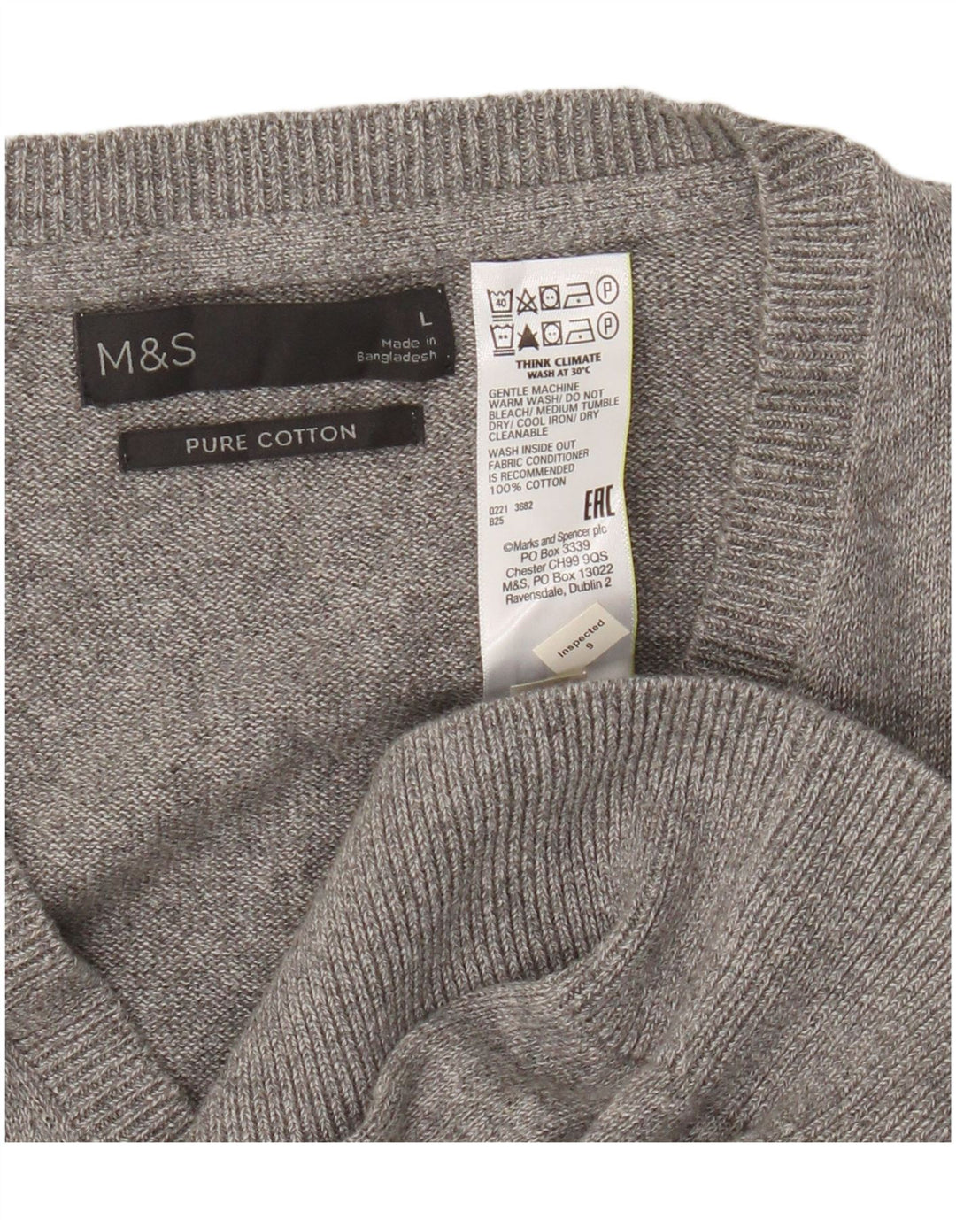 Marks & Spencer Herrevest Tank Top Stor Grå Bomuld