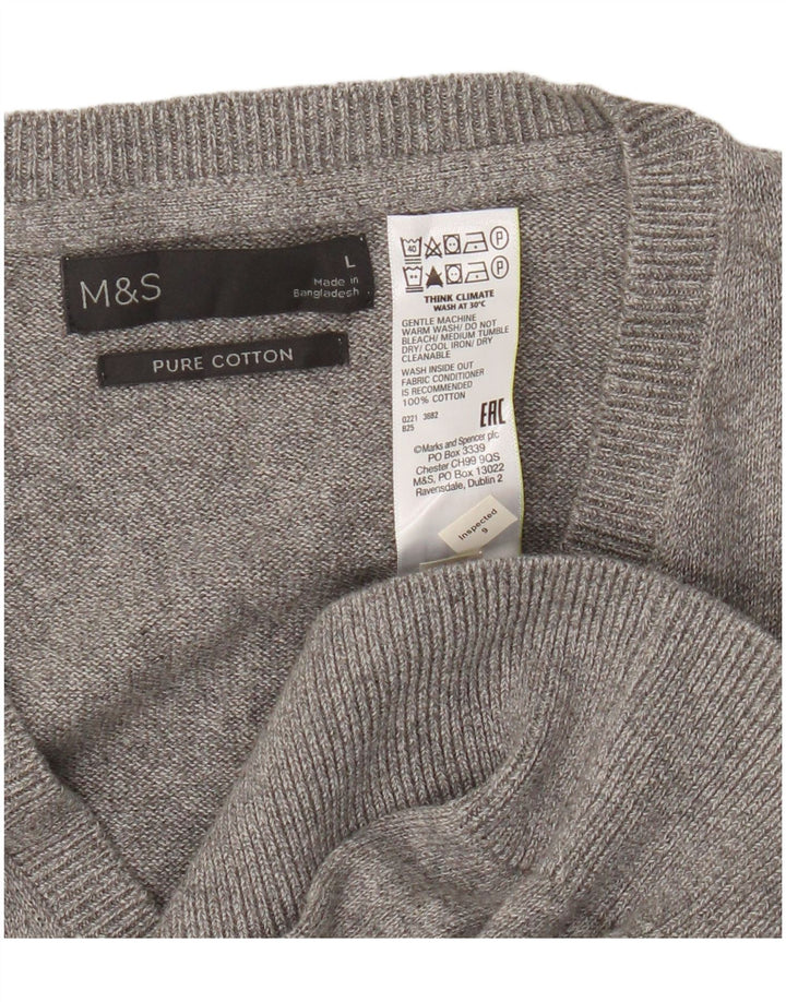 Marks & Spencer Herrevest Tank Top Stor Grå Bomuld