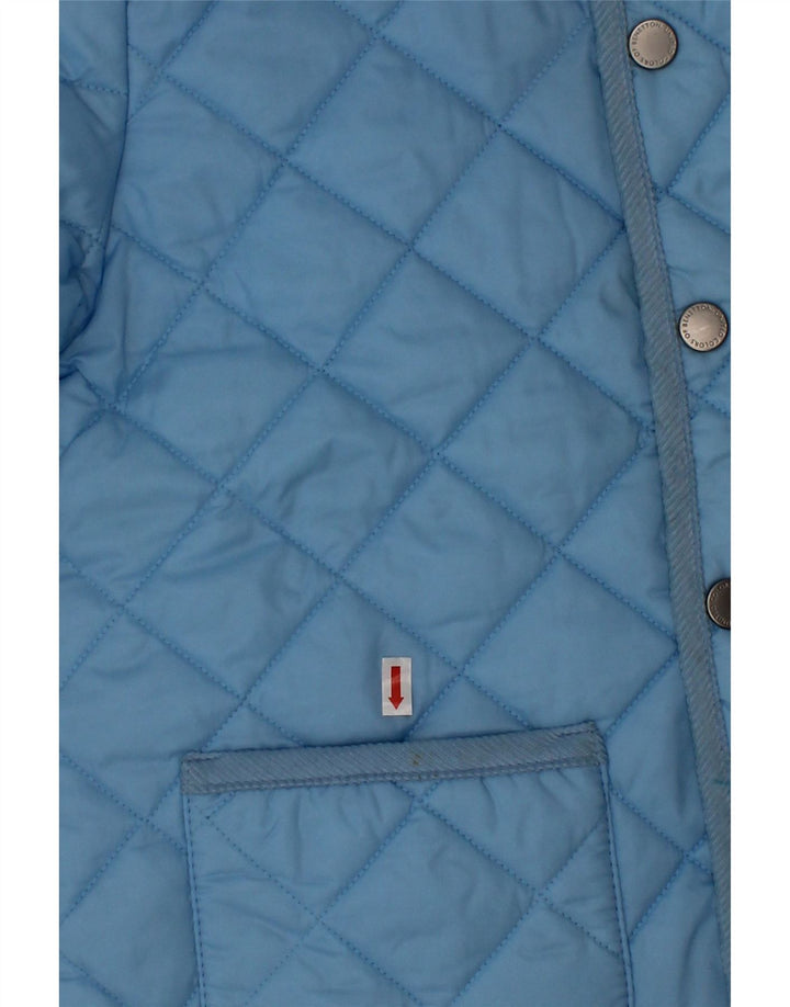 Benetton Boys Quiltet jakke 7-8 år Medium Blue Nylon