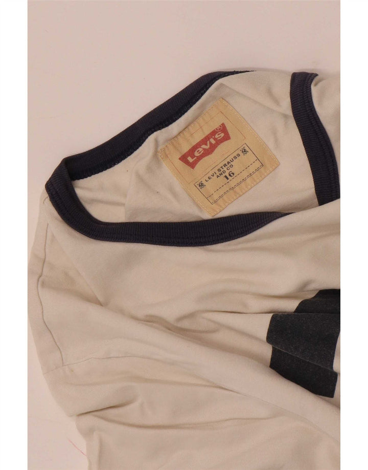 Levi's Boys Grafisk T-Shirt Top 15-16 år Hvid