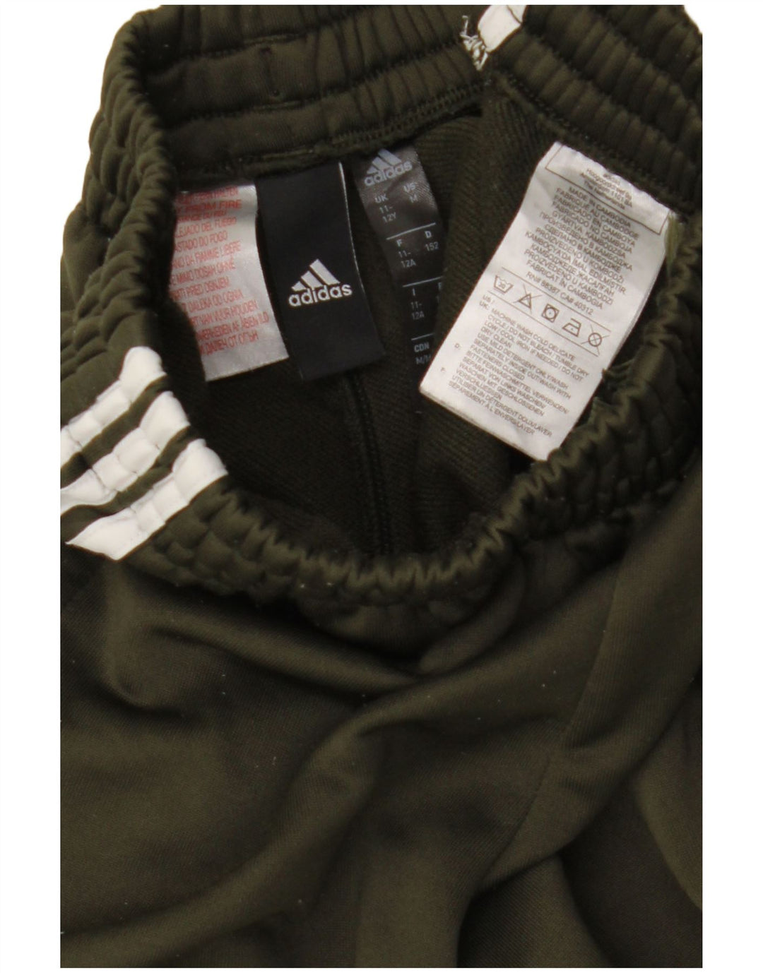 ADIDAS Aeroready træningsdragtsbukser til drenge 11-12 år Grøn Colourblock