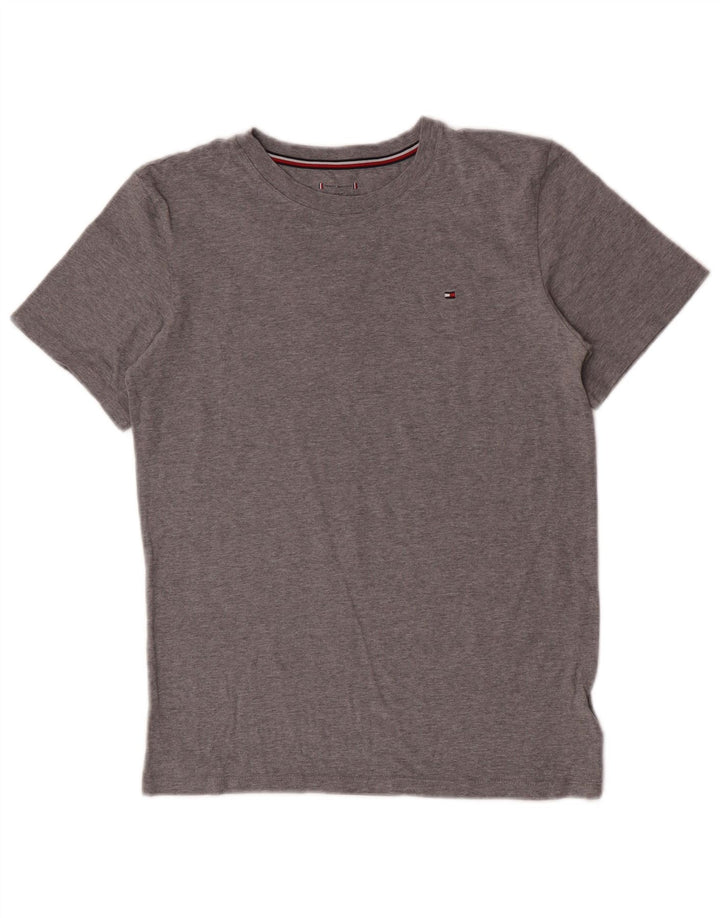 Tommy Hilfiger Boys T-Shirt Top 14-15 År Grå Bomuld