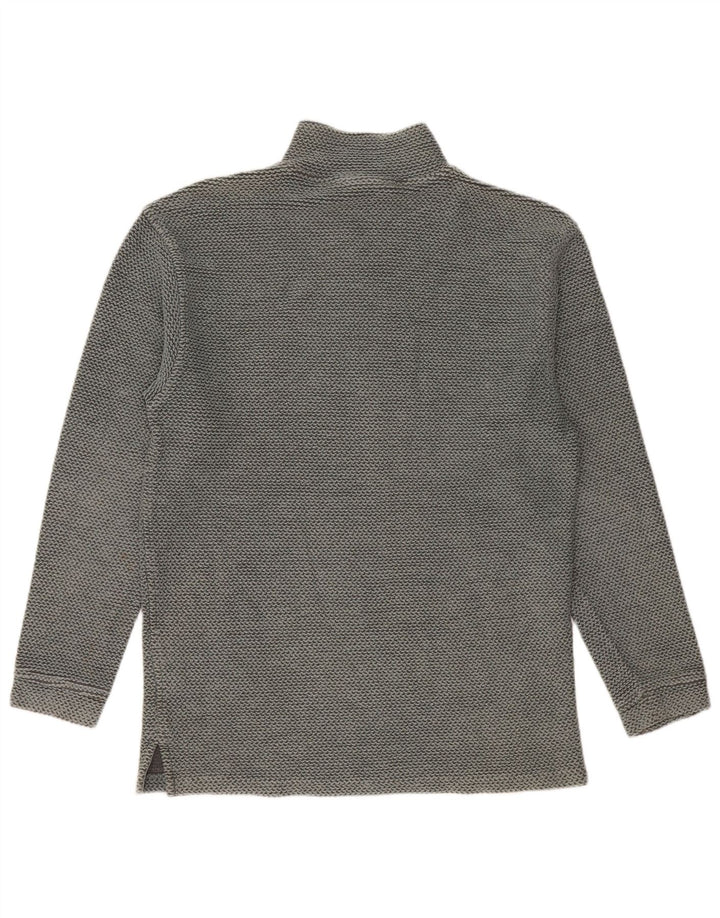 Weird Fish Herre Zip Neck Sweatshirt Jumper Medium Grøn Bomuld