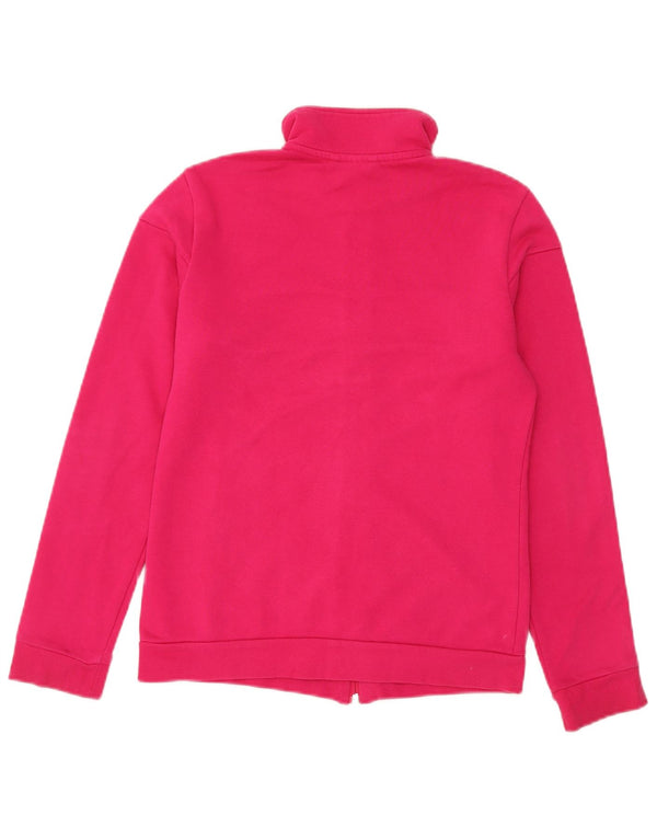 Adidas Womens Tracksuit Top Jacket UK 8/10 Small Pink Colourblock Cotton