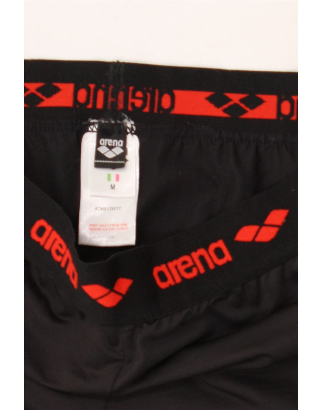 Arena Dame Grafiske Leggings UK 12 Medium Sort Polyester