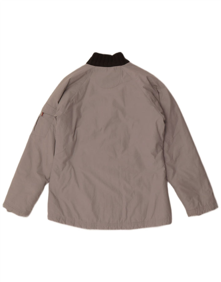 Adidas Womens Utility Jacket UK 10 Small Grey Colourblock Polyester