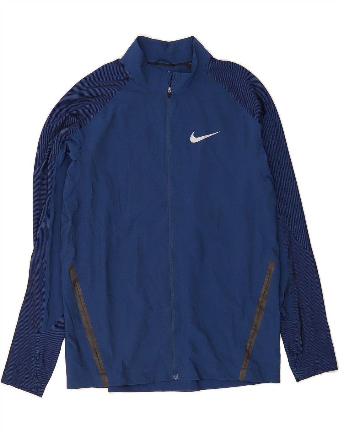 NIKE Mens Tracksuit Top Jacket Large Blue Polyester Vintage Nike and Second-Hand Nike from Messina Hembry 