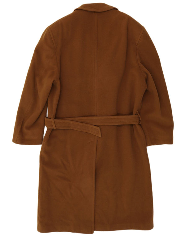 VINTAGE Herre Dobbeltradet Frakke UK 38 Medium Brun