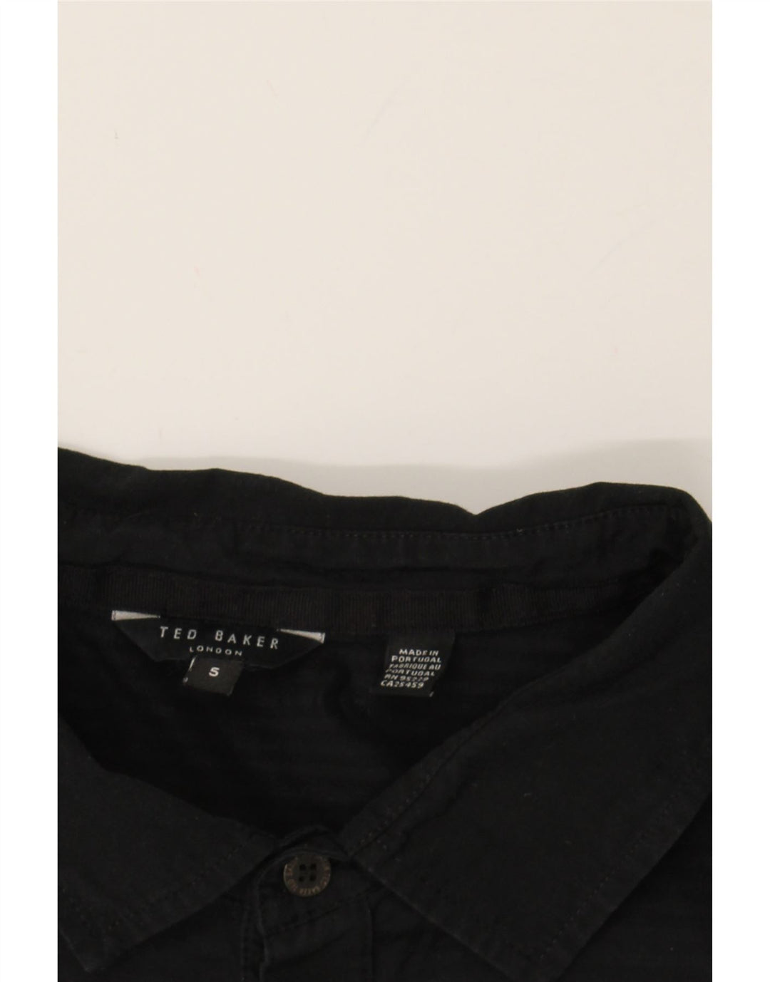 TED BAKER Mens Polo Shirt Size 5 XL Black Pinstripe Cotton Vintage Ted Baker and Second-Hand Ted Baker from Messina Hembry 