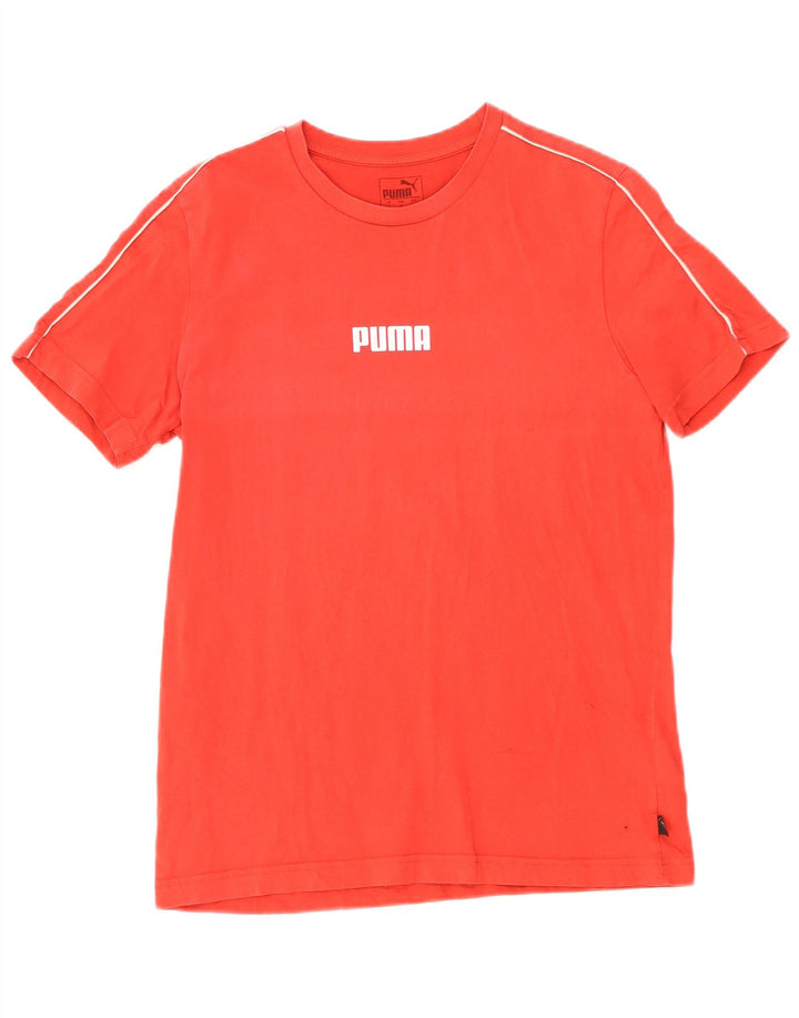 Puma Herre Grafisk T-Shirt Top Lille Rød Bomuld